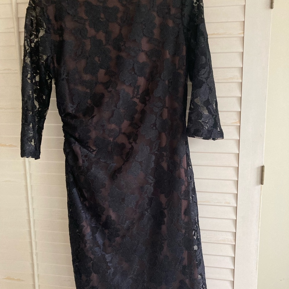 Black lace dress.